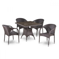 Комплект плетеной мебели T220BBT/Y290B-W52 Brown 4Pcs Комплект плетеной мебели T220BBT/Y290B-W52 Brown 4Pcs