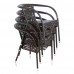 Комплект плетеной мебели T220C/Y32 Brown 4Pcs Комплект плетеной мебели T220C/Y32 Brown 4Pcs