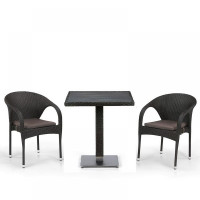 Комплект плетеной мебели T607D/Y290-W53/52 Brown 2Pcs Комплект плетеной мебели T607D/Y290-W53/52 Brown 2Pcs