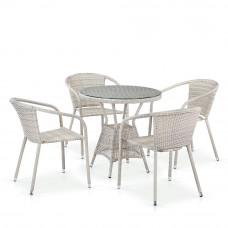 Комплект плетеной мебели T705ANT/Y137C-W85 4Pcs Latte Комплект плетеной мебели T705ANT/Y137C-W85 4Pcs Latte