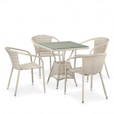 Комплект плетеной мебели T706/Y137C-W85 Latte 4Pcs Комплект плетеной мебели T706/Y137C-W85 Latte 4Pcs