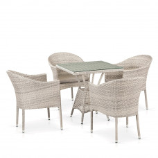 Комплект плетеной мебели T706/Y350-W85 4Pcs Latte Комплект плетеной мебели T706/Y350-W85 4Pcs Latte