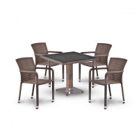 Комплект плетеной мебели T503SG/A2001G-W1289 Pale 4Pcs Комплект плетеной мебели T503SG/A2001G-W1289 Pale 4Pcs